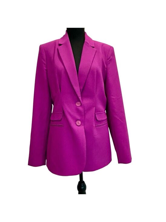 Dynamite Jackets & Blazers - Dynamite magenta purple tailored single breasted blazer Sz M NWOT